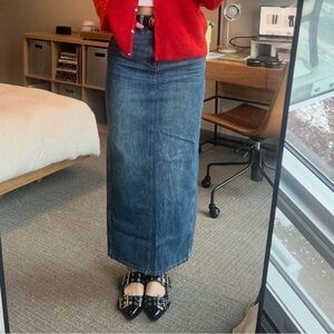 Denim Forum Aritzia Denim Maxi Skirt
